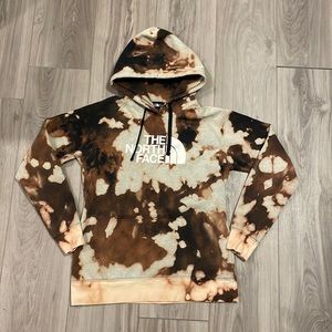 Bleach Dye North Face Hoodie
